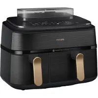 Philips 5000 Series NA552 - double hot air fryer - black stainless steel