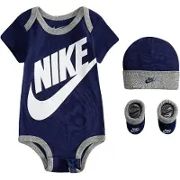 Nike Gaveæske - Body k/æ/Hue/Strømper - Navy/Gråmeleret - - 0-6 mdr - Body K/Æ