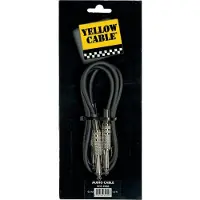 Yellow cable P050 - 2 x 1/4" Jack/Jack patchkabel 50cm.