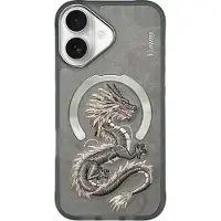 Nimmy Dragon MagSafe-etui til iPhone 16 – Grå
