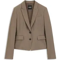 BOSS Slim fit blazer i gabardine med stræk