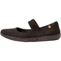 El naturalista El Naturalistatil kvinder. 253013ZJ0005_001 Ballerinaer i læder N5301 eller Coral black (36), Sort, Fast, Velcro, Casual