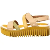 Art Arttil kvinder. 1167611Z2003_0MU Brighton gule lædersandaler (40), 3-5 cm, Velcro, Casual, Flerfarvet