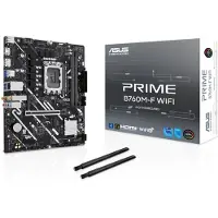 Asus PRIME B760M-F WIFI - Bundkort - micro ATX - LGA1700 sokkel - B760 Chipset - USB 3.2 Gen 1 - Gigabit LAN, Wi-Fi 6, Bluetooth - onboard grafik (CPU påkrævet) - HD Audio (8-kanaler)