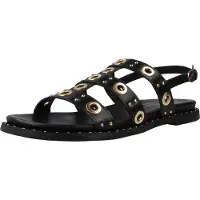 Carmela Carmelatil kvinder. 16320803-NEGRO Sandaler i læder 163208 sort (37), Fast, Spænder, Casual