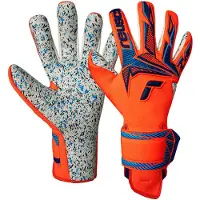 Reusch Målmandshandske Attrakt FreeGel Fusion World Cup Line - Orange/Blå, størrelse 9