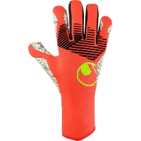 Uhlsport Målmandshandske Fangmaschine Supergrip+ HN - Rød/Hvid/Gul, størrelse 8