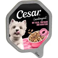 Cesar Økonomipakke: 28 x 150 g alubakker - Landragout med kalv og kalkun