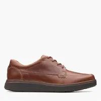 Clarks Herre Un Abode Ease Sko Dark Tan Leather