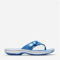 Clarks Dame Brinkley Reyna Flip Flops Bright Blue