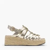 Clarks Dame Tessiah Strop Sandaler Gold Leather