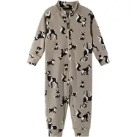 Reima - Skidragter børn - Tarhaan Fleece Overall Earthy Beige til Unisex - Børnetoj Størrelse 80 cm