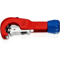 Knipex TubiX, Rørskærer, Rustfrit stål, Plast, Rustfrit stål, Blå, Rød, 260 mm
