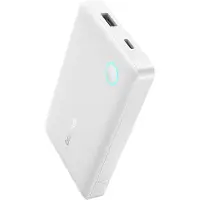 Baseus EnerFill FP11 10000 mAh 15 W powerbank med hvidt USB-C-kabel 20 V/3 A 30 cm – hvid