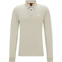 BOSS Slim-fit poloshirt i bomuldspiqué med stræk