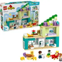 LEGO Duplo - Moderne Familiehus Med Figurer 10470 - 3-i-1 - 166 - - OneSize - Klodser