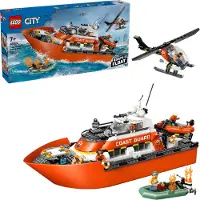 LEGO Kystvagtens redningsbåd og helikopter 60504
