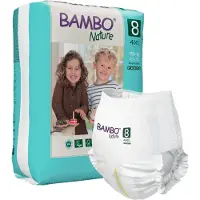 Bambo Nature Børneble, bukseble, miljømærket, Pants, 8, 19+ kg - (5 pakker x 16 stk.)