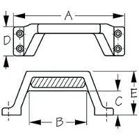 Seadog Line Nylon Trinhåndtag