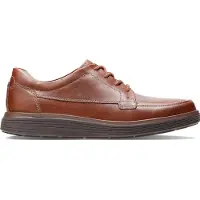 Clarks Herre Un Abode Ease Sko Dark Tan Leather