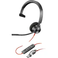 HP Poly Poly 3310 Mono Usb-c +usb-c/a Voip-hovedtelefoner