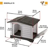 Ferplast 8010690109329 73x59x53 Cm Hundehus
