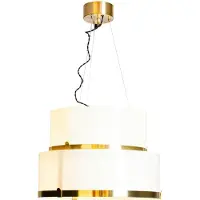 By Rydens Marcel loftlampe Ø50 cm Messing-hvid