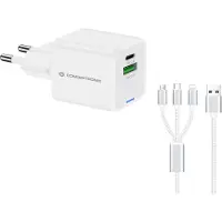 Conceptronic Althea16w Gan 33w Usb-c Vægoplader