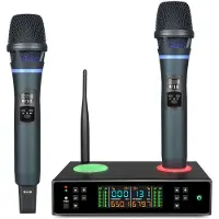 INF Professionelt trådløst mikrofonsystem med anti-feedback