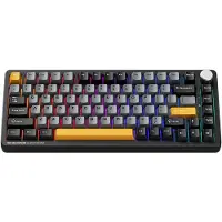 Machenike K600-B82W trådløst mekanisk baggrundsbelyst gamingtastatur GR Silver Switch - Sort