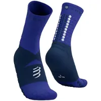 Compressport - Trail running tøj - Ultra Trail Socks V2.0 Black/Red til Unisex - Størrelse 39-41 - Sort