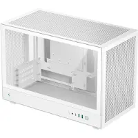 DeepCool CH260 WH - Mikro - micro ATX - sidepanel med vindue (hærdet glas) - ingen strømforsyning (ATX / PS/2) - hvid - USB/Lyd