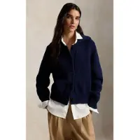 Ralph Lauren Polo Ralph Laurentil kvinder. 211B17759001 Cardigan i marineblå bomuldsblanding (S), Casual