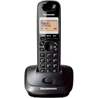 Panasonic KX-TG2511FX, DECT telefon, Højttalertelefon, 50 entries, Nummervisning, Sort