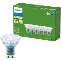 Philips LED pære Ultra Efficient 2,1W/827 (50W) 36° 6-pak GU10