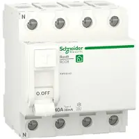 Schneider Electric Resi9 XP RCD/HPFI fejlstrømsafbryder 4P 40A 30mA klasse A 72mm