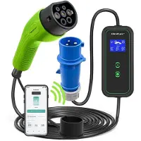 Qoltec 52477 EV-opladningsstation Type 2 - 2IN1 - 7 KW - 5-Pin CEE - 5 m