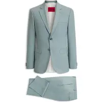 HUGO Extra slim fit jakkesæt i to dele i stof med stræk
