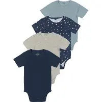 The New Siblings Bodyer k/æ - 4-pak - TnsbBaby - Multi Color Moo - - 68 - Body K/Æ
