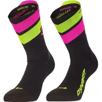 Dynafit - Trail running tøj - Ultra Crew Socks Black Out Ultra Yellow til Unisex - Størrelse 43-46 - Gul