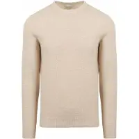 Profuomo pullover i struktur – ecru Beige Off-white måle