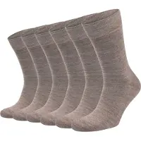 Suitable merino sokker taupe 6-pak Taupe måle