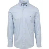 Gant Casual Skjorte Poplin Blå Lyseblå åle