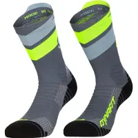 Dynafit - Trail running tøj - Ultra Crew Socks Cinder Ultra Yellow til Unisex - Størrelse 39-42 - Gul