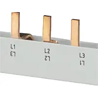 Siemens 3P 10mm2 forbindelsesskinne, 12-modul (4x3P), fuld isolering, 5ST3615
