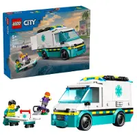 LEGO Toy Construct Emergency Ambulance 60451 Byggespil