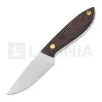 Brisa Bobtail 80 kniv, bison micarta, flat