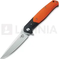 Bestech Swordfish - Satin - G10 foldekniv, orange, sort
