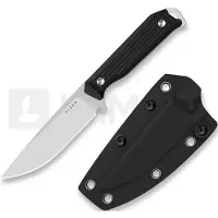 Kizer Cutlery Begleiter Fix 1045MD2, Satin AEB-L, Black G10 fixed knife, Azo design