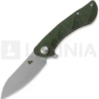Black Fox Dripper - Stonewash - Micarta OD Green foldekniv